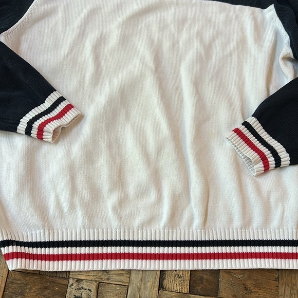Brooks Brothers Men’s Cotton America Red White Blue Pullover Sweater Size Large - Picture 2 of 8